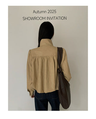 pu leather coat