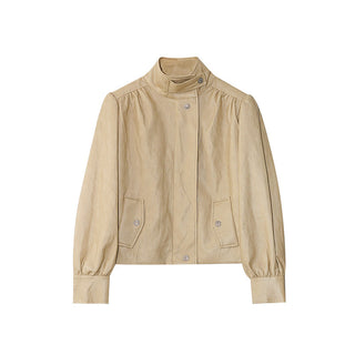 pu leather coat