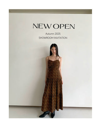 pleated sling dress