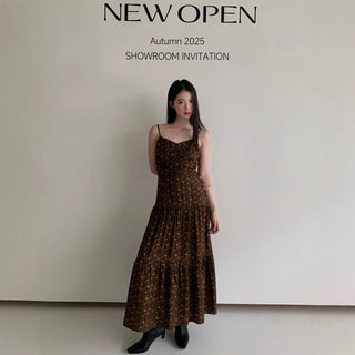 pleated sling dress
