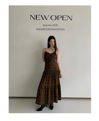 pleated sling dress