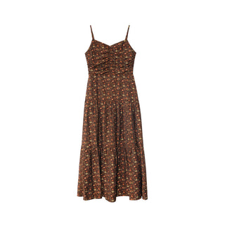 pleated sling dress