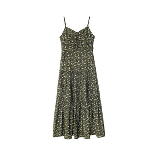 pleated sling dress