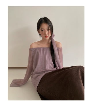 see-through chiffon Top
