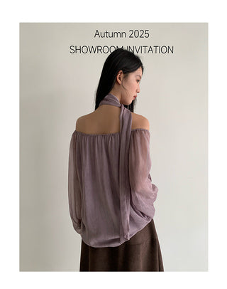 see-through chiffon Top