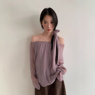 see-through chiffon Top