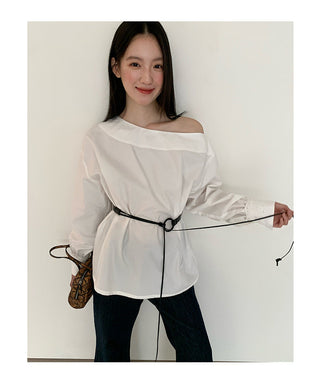 lazy white Top