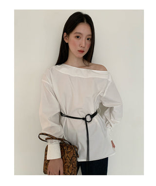 lazy white Top
