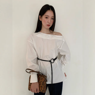 lazy white Top