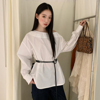 lazy white Top