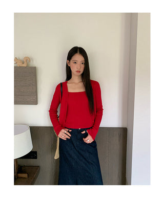 denim sheath skirt