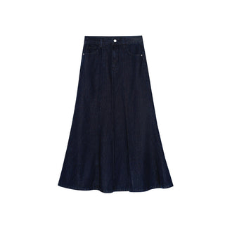 denim sheath skirt