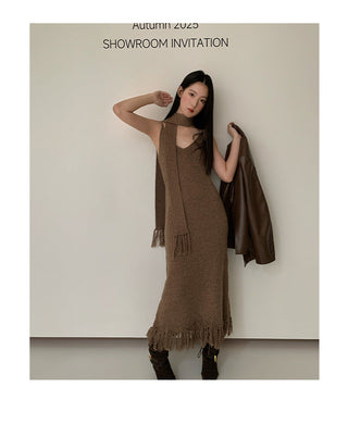tassel sling dress