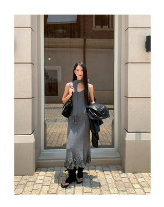 tassel sling dress