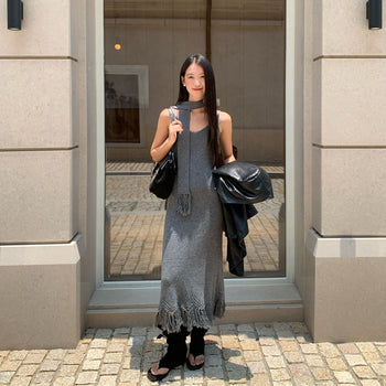 tassel sling dress