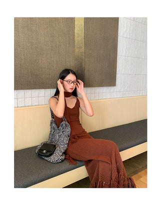 tassel sling dress