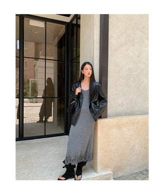 tassel sling dress