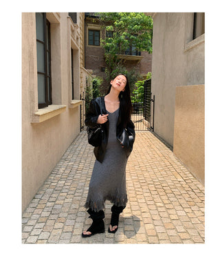 tassel sling dress