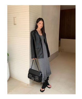tassel sling dress