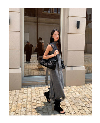 tassel sling dress