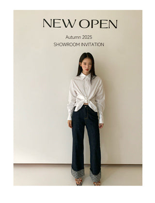 curling design jeans