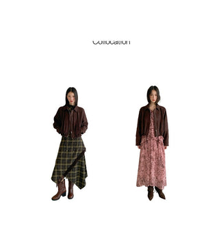 zipper lapel coat