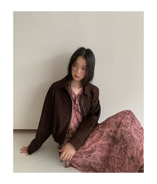 zipper lapel coat
