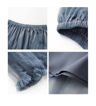 elastic mesh skirt