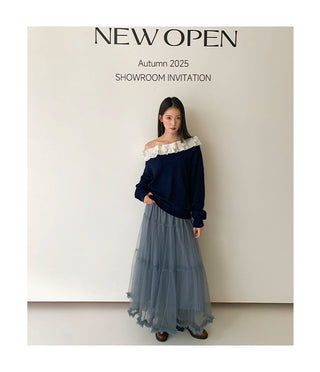 elastic mesh skirt