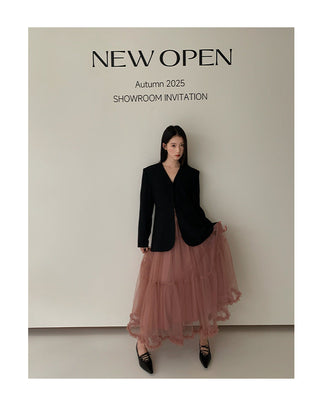 elastic mesh skirt