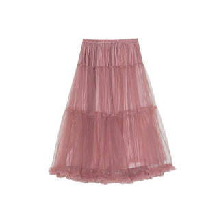 elastic mesh skirt