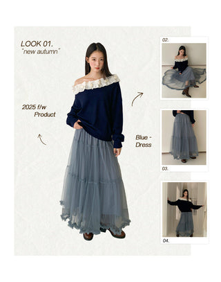 elastic mesh skirt