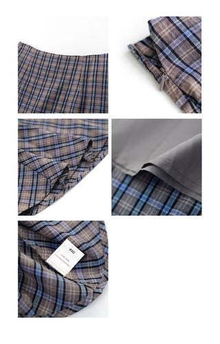contrast check skirt