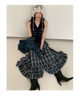 preppy plaid skirt