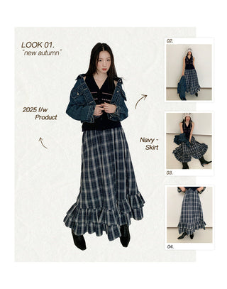 preppy plaid skirt