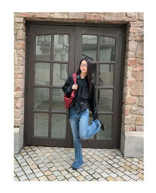 stretch bootcut jeans