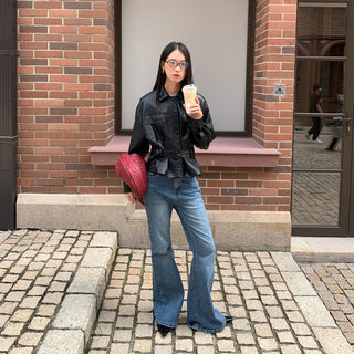 stretch bootcut jeans