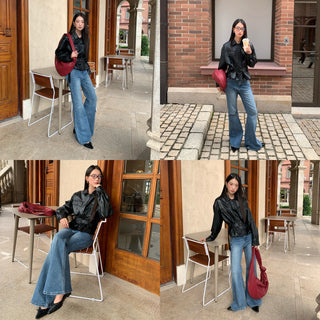 stretch bootcut jeans