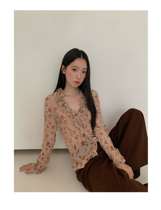 rose print Top