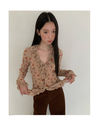 rose print Top
