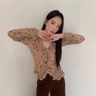 rose print Top