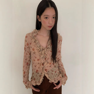 rose print Top