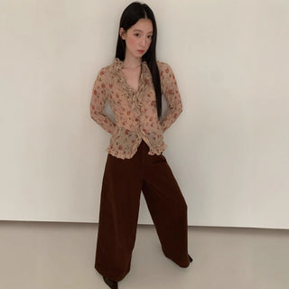 rose print Top