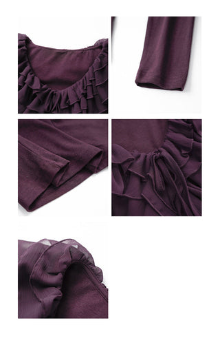 ruffled bottoming Top