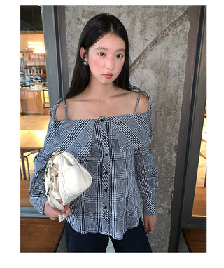 striped spaghetti top