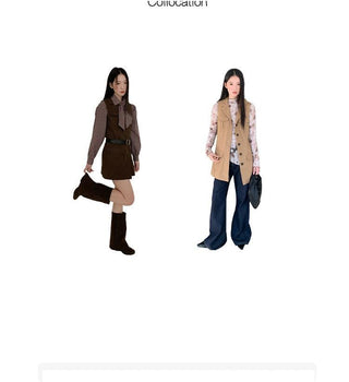 belted long vest