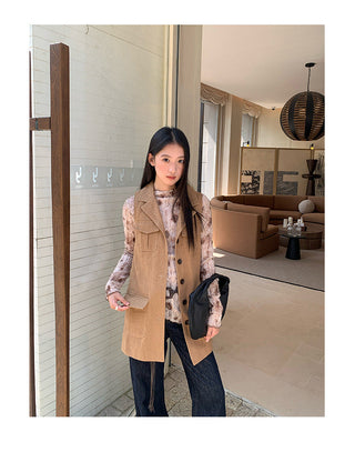 belted long vest