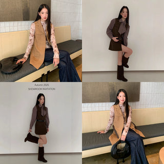 belted long vest