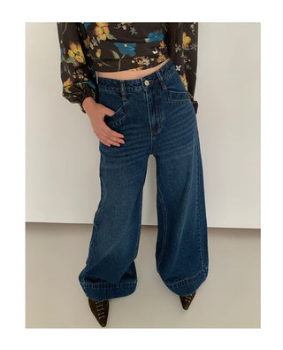 wide-leg jeans