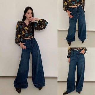 wide-leg jeans